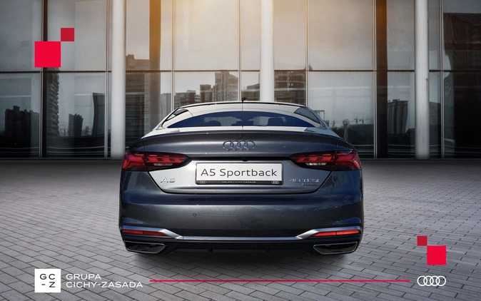 Audi A5 cena 288870 przebieg: 10, rok produkcji 2024 z Biała małe 781